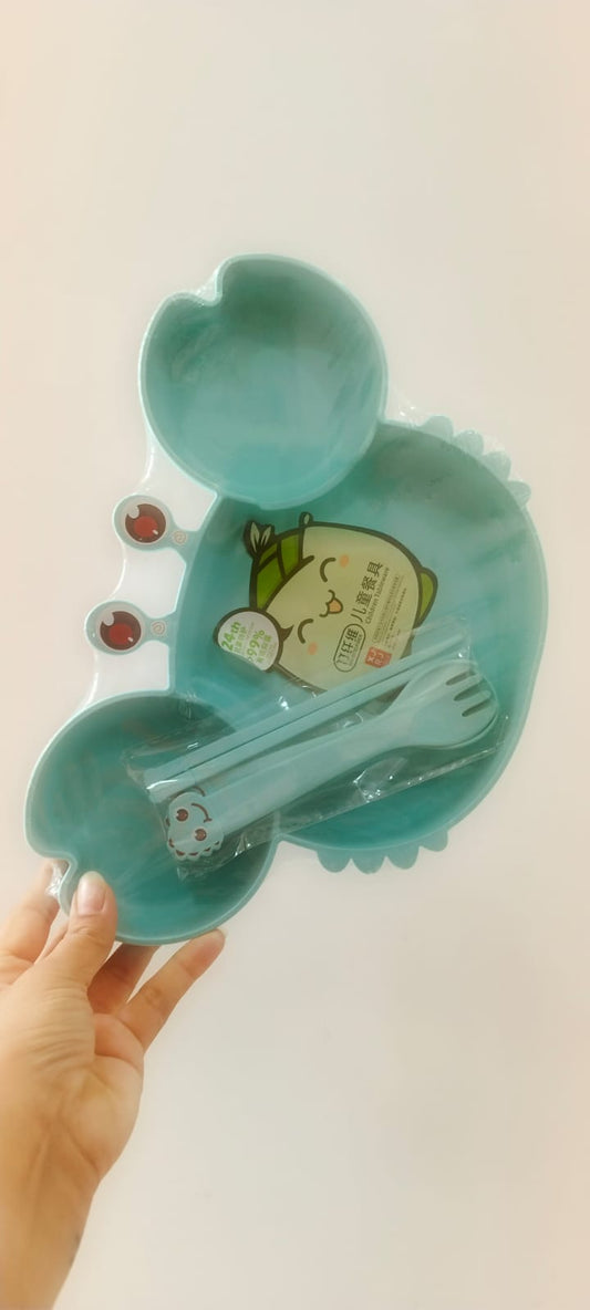 Banana Fiber Crab Plate Set