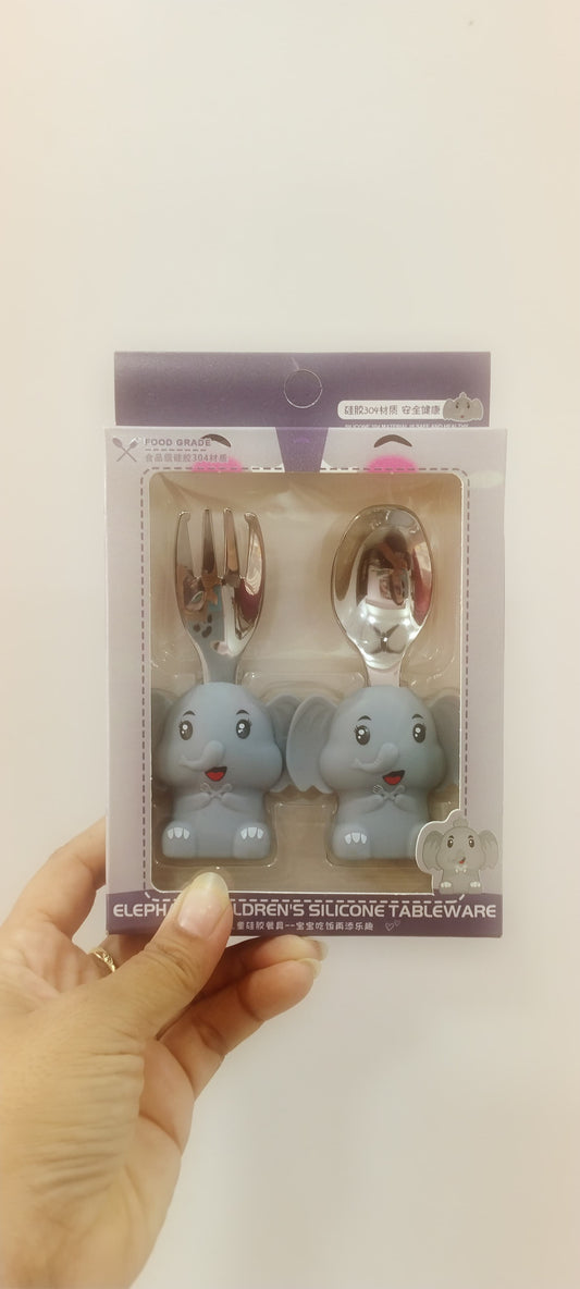 Silicon 2 Pcs Spoon Set