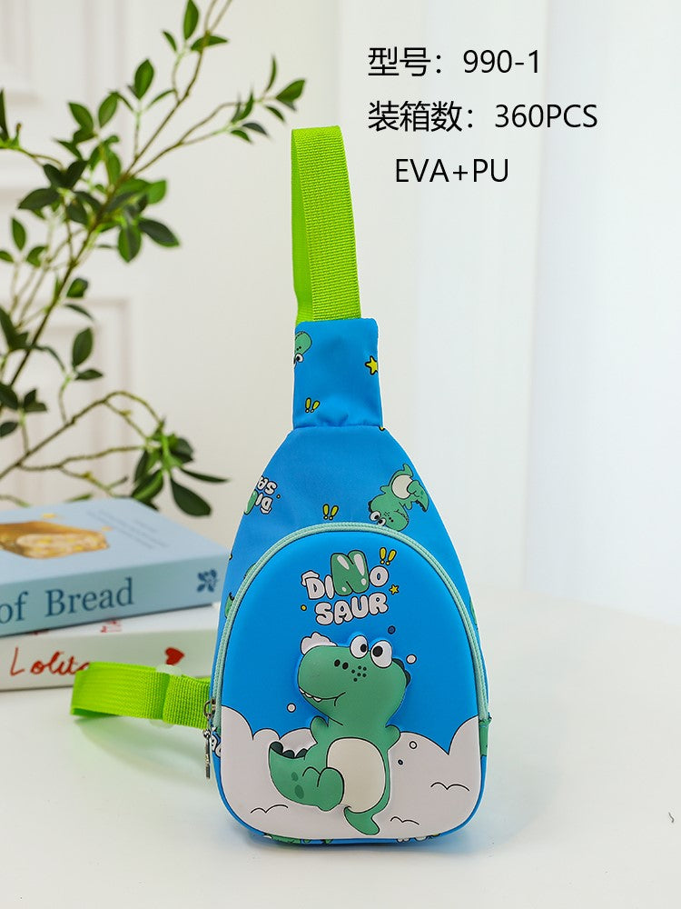 Children's Travel Bag Cartoon Backpack Nylon Kids Sling Chest Multi-Purpose Bag