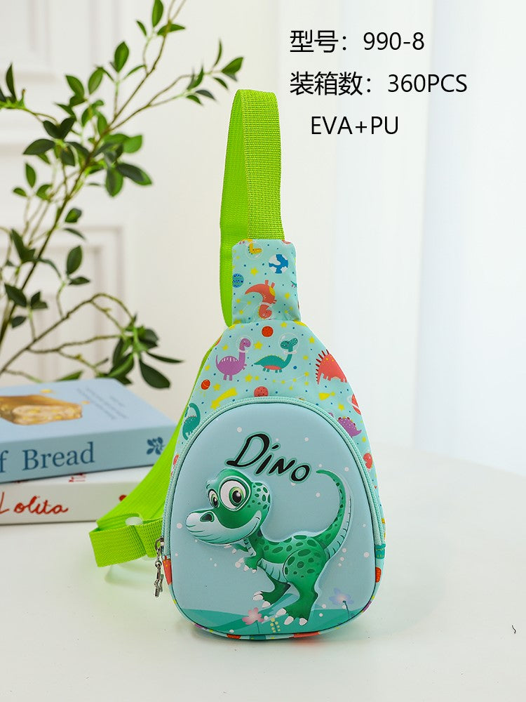 Children's Travel Bag Cartoon Backpack Nylon Kids Sling Chest Multi-Purpose Bag