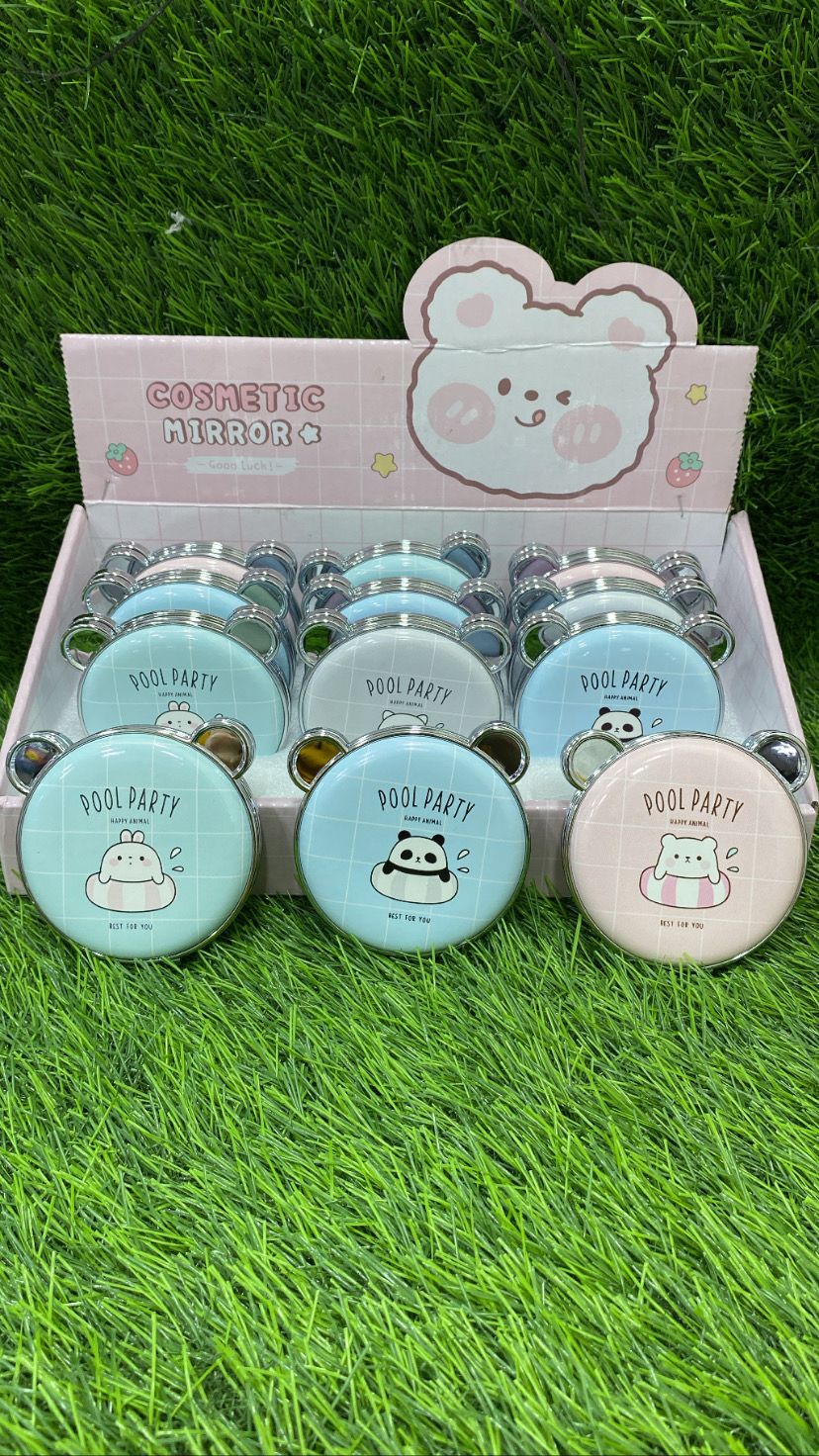 Panda Round Mirror