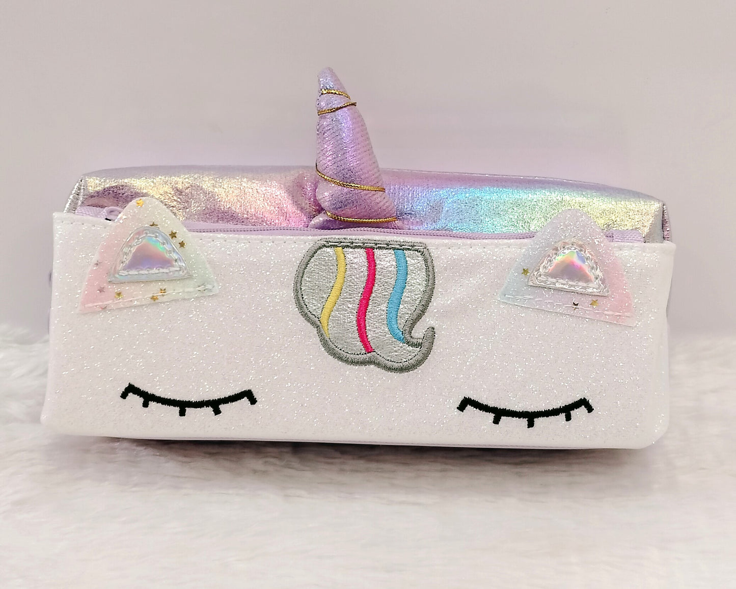 Unicorn Dual Compartment Glitter pouch