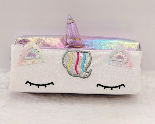 Unicorn Dual Compartment Glitter pouch