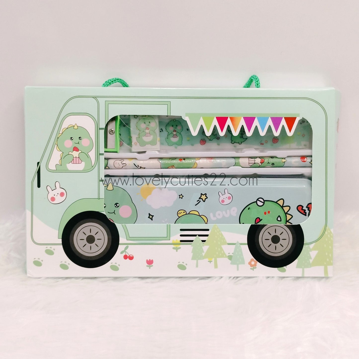 Cartoon Bus Stationery Set