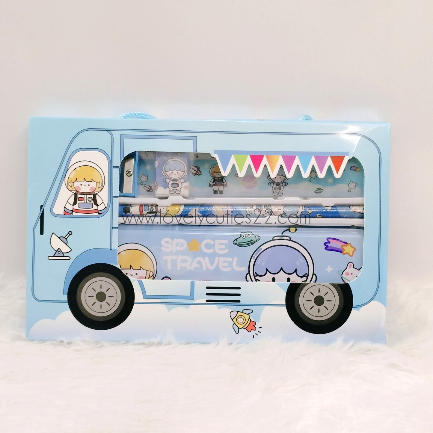 Cartoon Bus Stationery Set