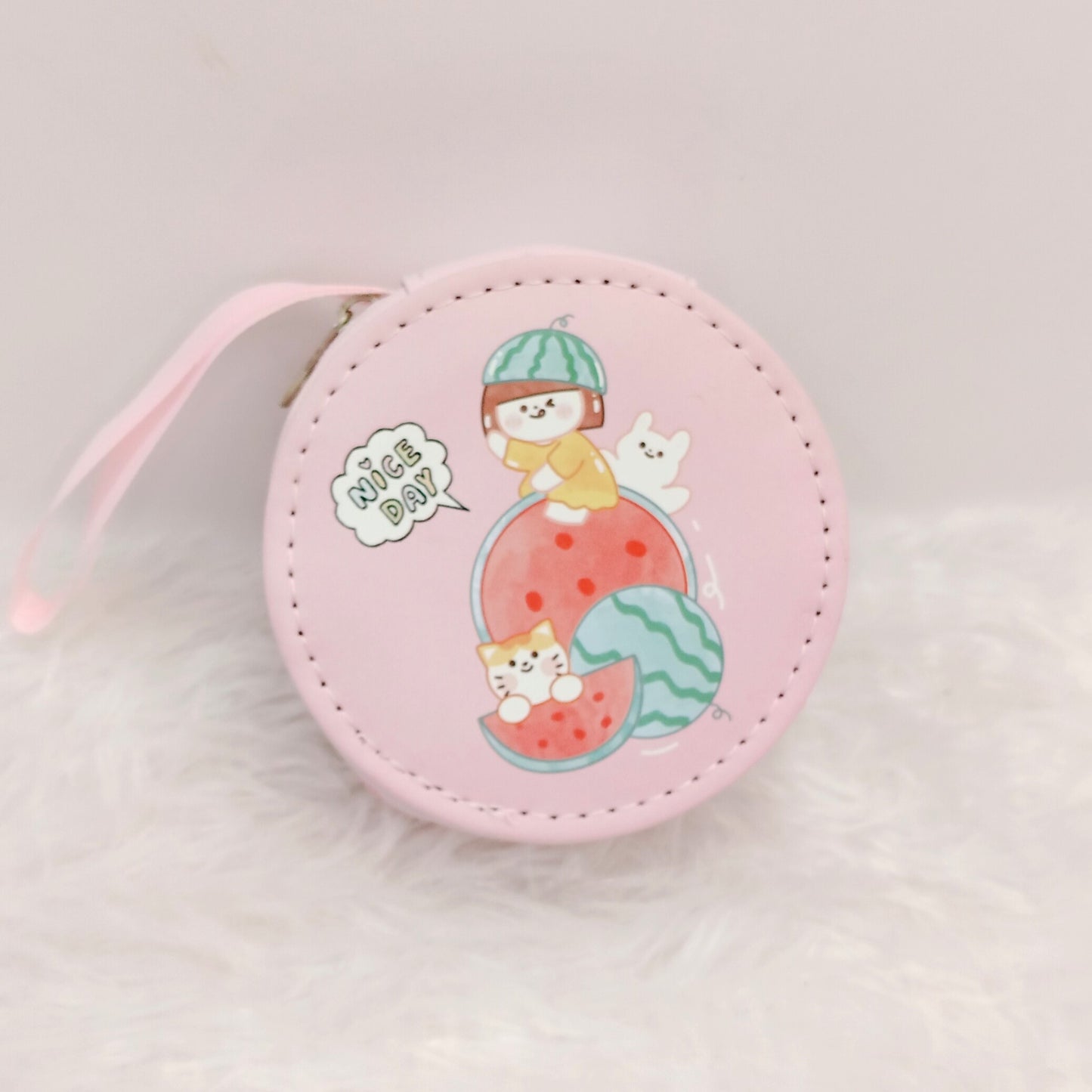 Kawaii K-Delight Mini round Coin Purse & Jewelry Box