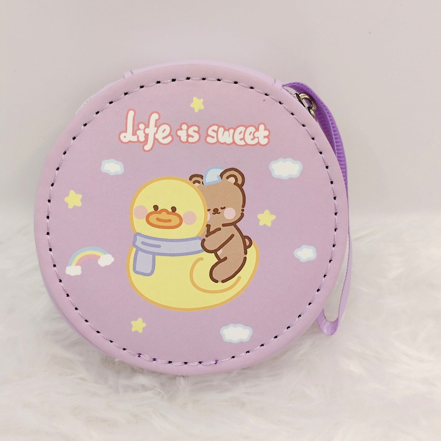 Kawaii K-Delight Mini round Coin Purse & Jewelry Box