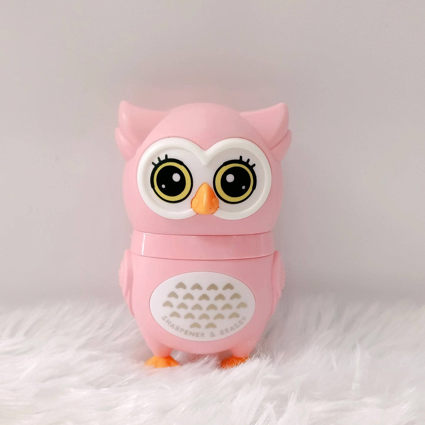 **Discover Whimsical Efficiency: Owl Shape Eraser and Sharpener Set**