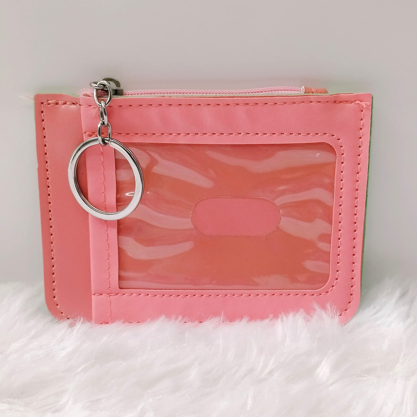 Women Fruit Pattern Coin Purse PU Leather Change Wallet Zipper Wallet Mini Keyring Zipper Change Wallet Card Holders