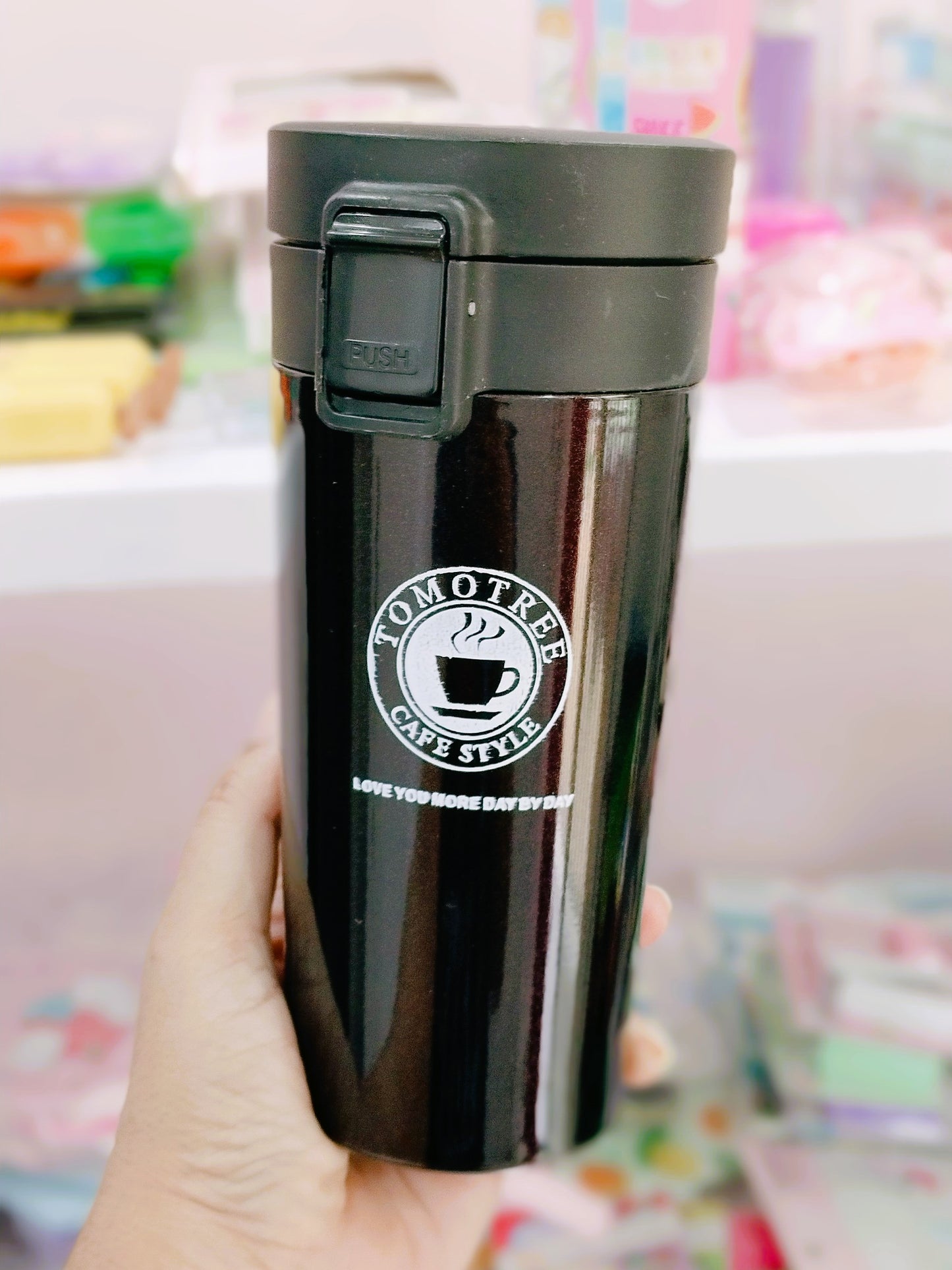 Travel Mug and Water Bottle, Stainless Steel, Brown, Vacuum Insulated Coffee Mug 380ML