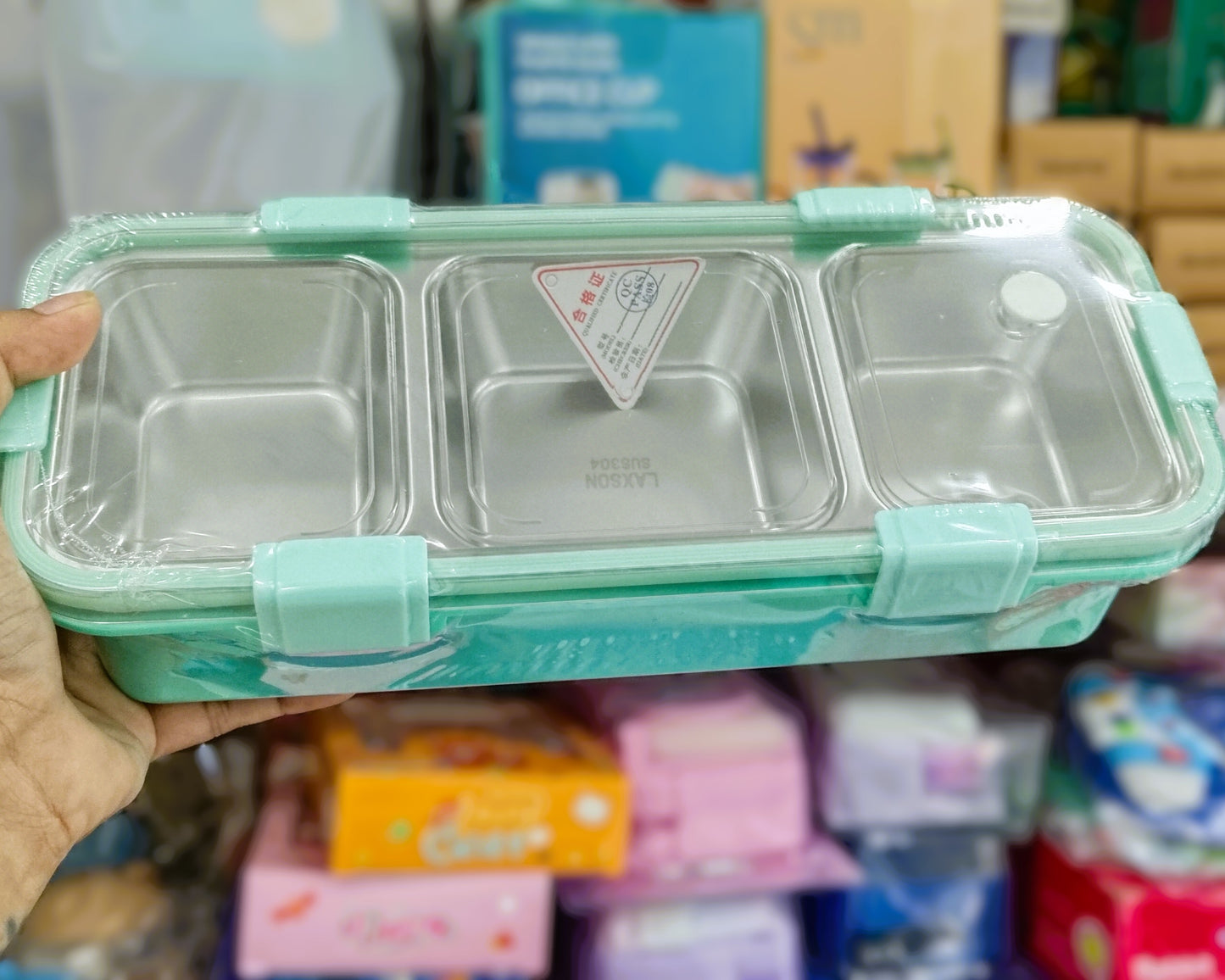 Office (Rectangle) 3 Grid Bento Box