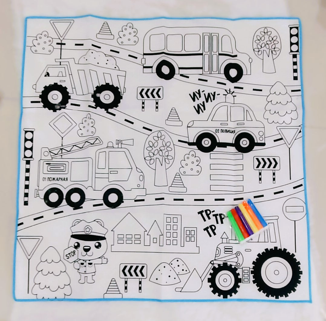 Reusable ( Washable)  Colouring Mat