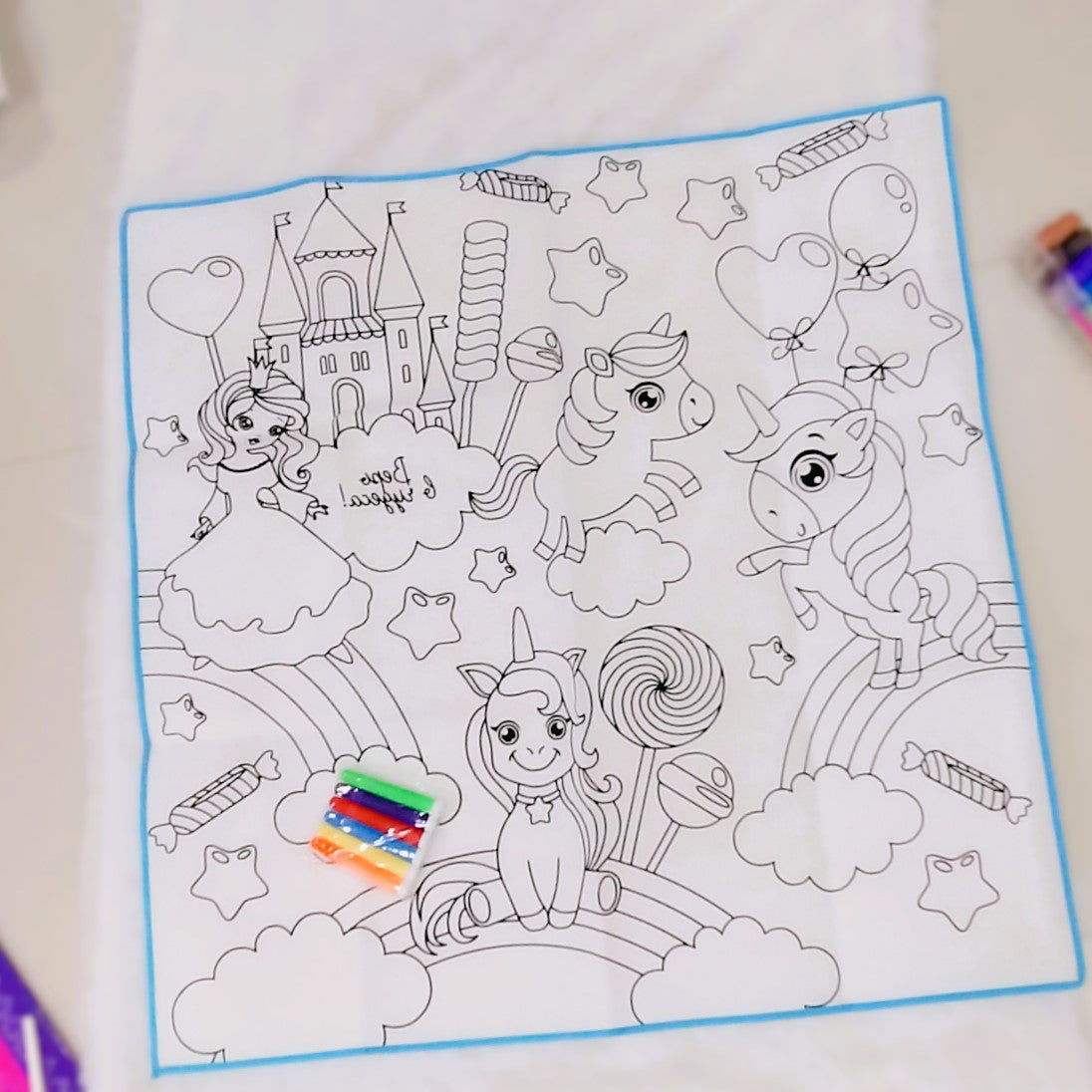 Reusable ( Washable)  Colouring Mat