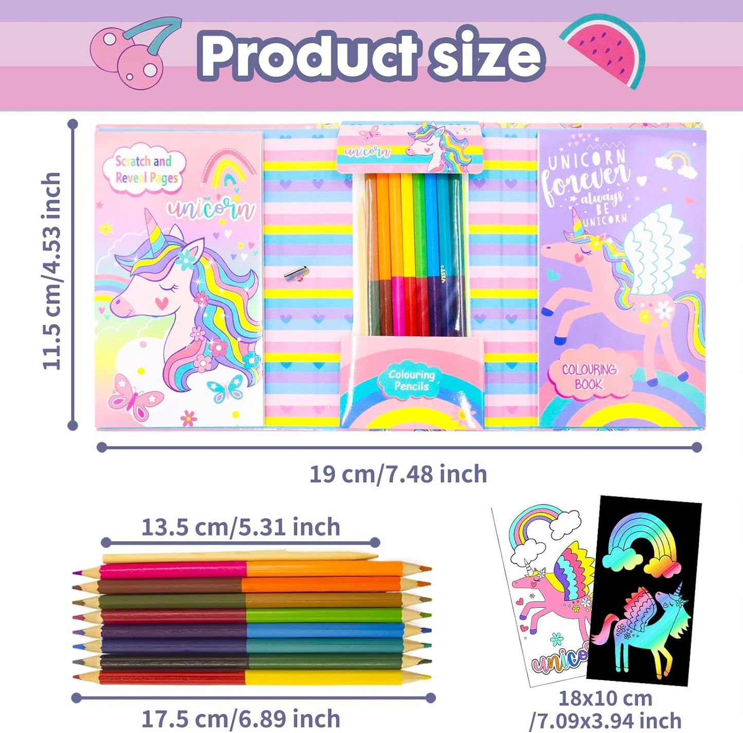 Coloring and Scratch Book